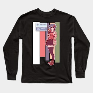 Who's She Texting Long Sleeve T-Shirt